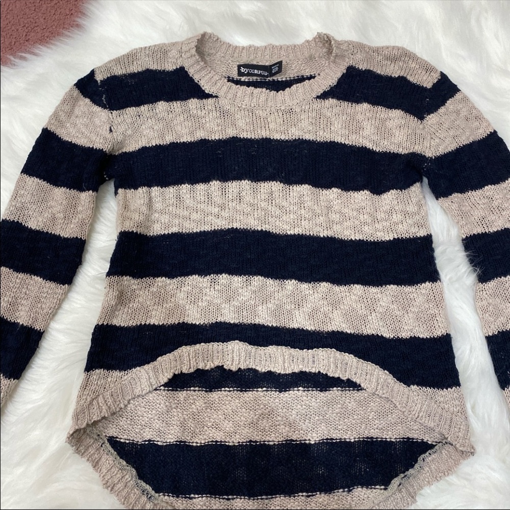 Urban Outfitters Black & Tan Stripe Sweater